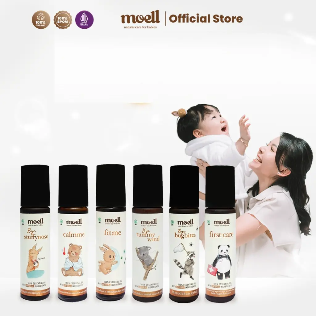 Moell Natural Essential Oil - Kebutuhan Kesehatan Baby - BPOM
