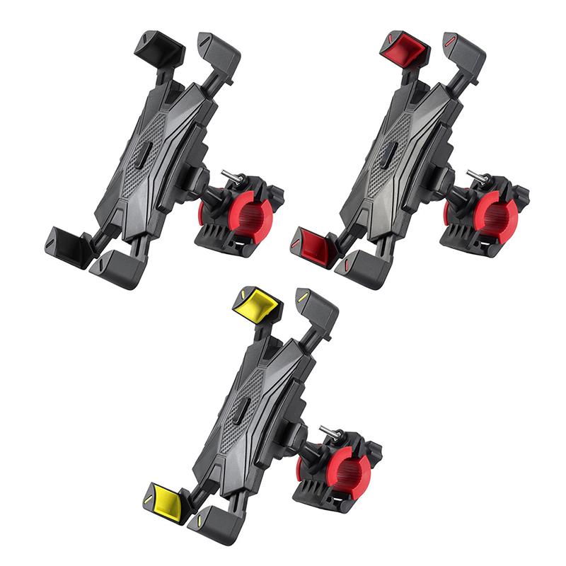 Motorcycle Bike Phone Holder Shockproof Elastic Phone Mount Stand 360° View Bicycle Phone Holder for 4.8-6.8 Inch Cellphone 2