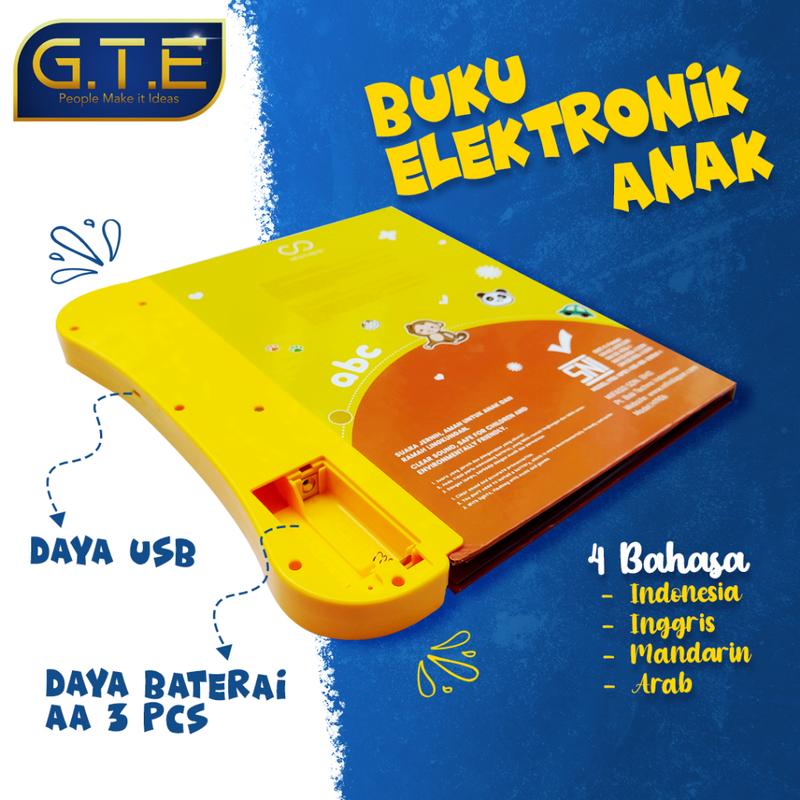 READY STOK Buku Pintar Elektronik Anak VIRAL 4bahasa[Arab Indonesi Inggris Mandarin]/ E Book Pintar Anak/ E BOOK Anak Islami / E BOOK anak 4