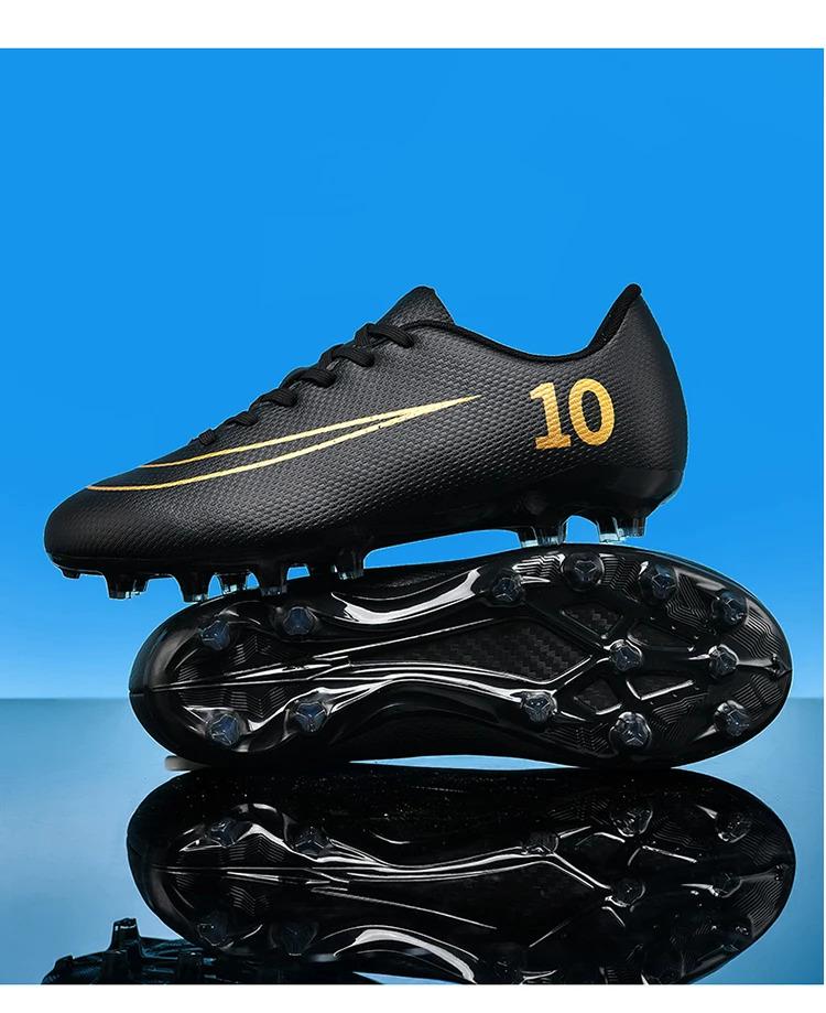 Product Introduction of Professional Men Football Shoes TF/FG Professional Boy Football Field Boots Society Cleats Soccer Shoes Fast Non Slip Sneaker 9