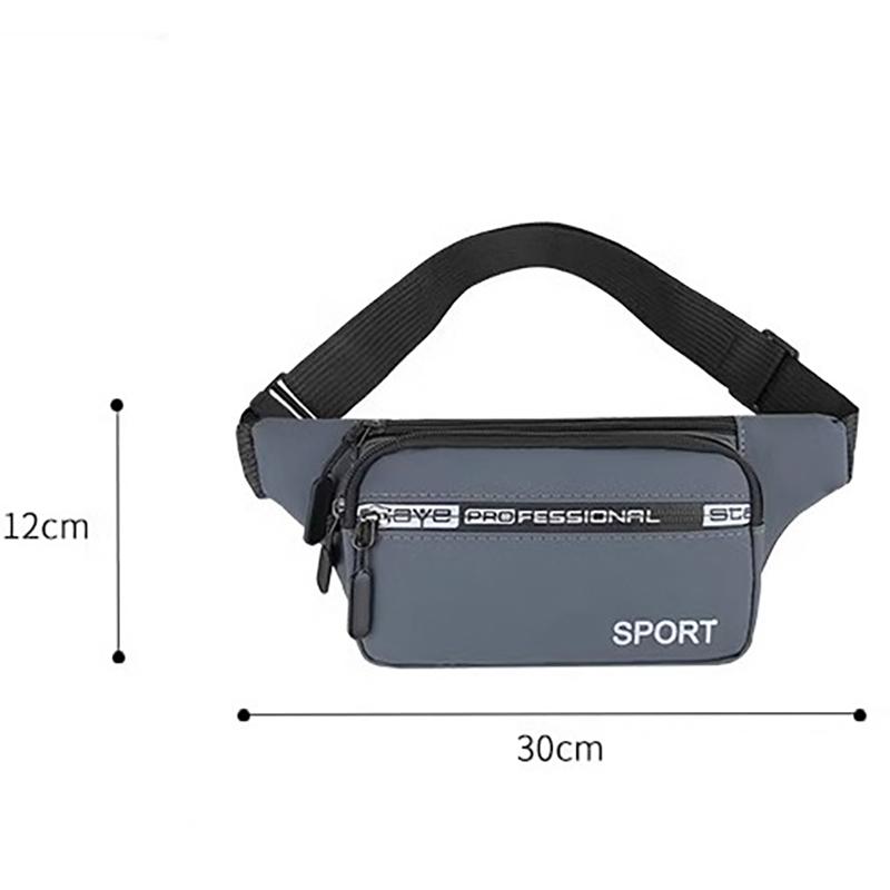 Product Introduction of Túi Đeo Hông, Không Thấm Nước, Unisex, Túi Đeo Hông Ngoài Trời, Túi Đeo Chéo, Cho Túi Đeo Thắt Lưng Ngực, Túi Đựng Điện Thoại Du Lịch, Chất Liệu Oxford, Túi Đeo Ngực, [HHH] Bag Nam Túi Bao Tử 0