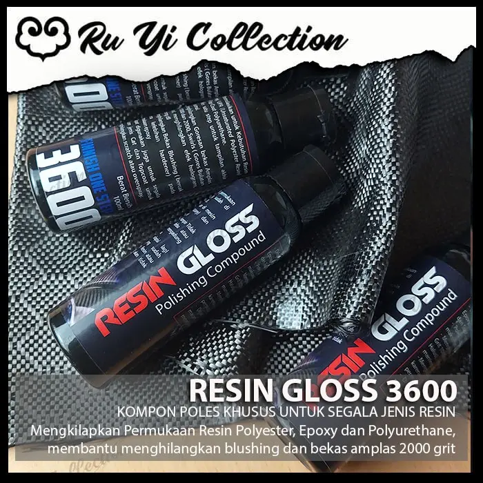 RESIN GLOSS POLISHING COMPOUND KOMPON POLES RESIN KILAP 4