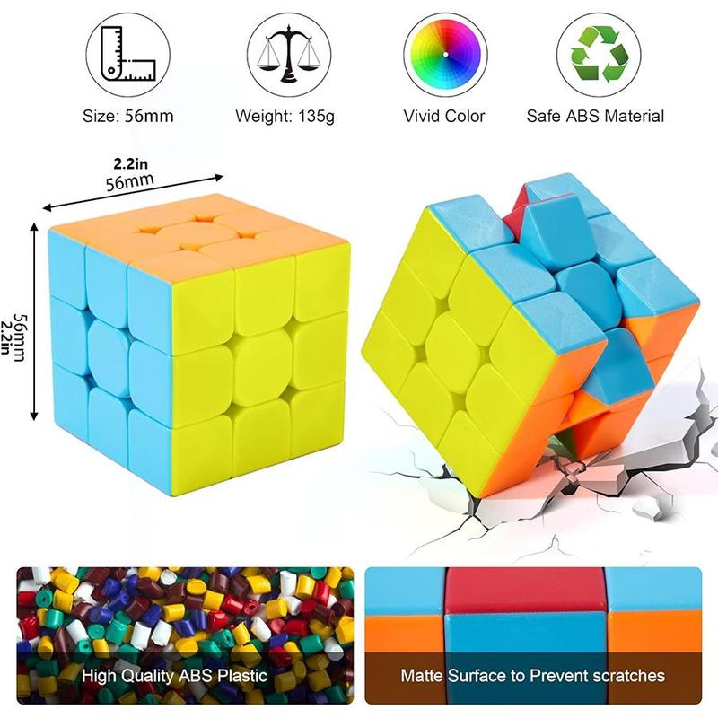 Product Introduction of 3x3 Macaron Colored Speed Cube, Colorful Cube Puzzle Toy, Fun and Stress Relief Toy, Educational Toy for Kids & Adults 1
