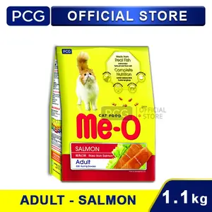 Me-O Makanan Kucing Kering Dry Cat Food Adult Salmon Flavor 1.1 Kg