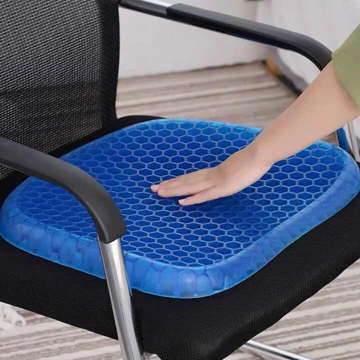 Bantal Duduk Silikon super empuk nyaman Bantal Jok Kursi Mobil / Bantal Jelly Sarang MURAH Bantal Gel Silikon Alas Bantalan Duduk Kursi Kantor Sofa Mobil Empuk Cushion Jok Bangku Postur Lebah / Bantal Kesehatan Sarung bantal  sofa Alas Duduk