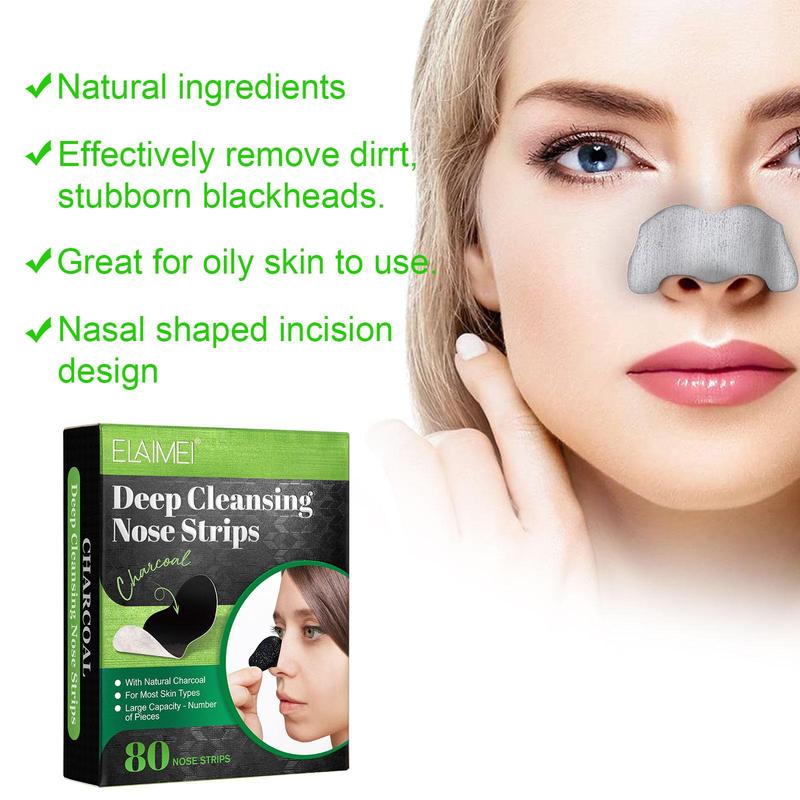 Deep Cleansing Nose Patch, 80pcs/box Nose Strips, Nose Pores Cleaning Strips, Suitable for Oily Skin, Professional Skincare Products for Women 4