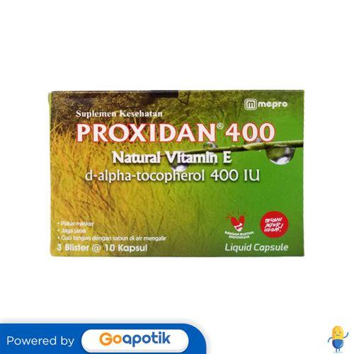 Gambar PROXIDAN 400 UI BOX 30 KAPSUL dari Apotek Given Jaya By GoApotik Kota Bekasi Tokopedia
