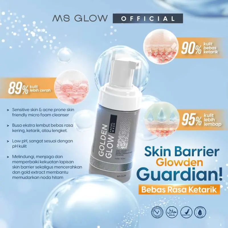 MS GLOW - GOLDEN GLOW FACIAL WASH - 100 ML 1
