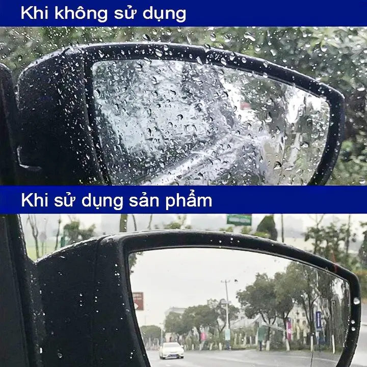 Chai xịt chống bám nước trên kính gương xe dung tích 300ml chống đọng nước mưa nano cải thiện tầm nhìn oto omino 1