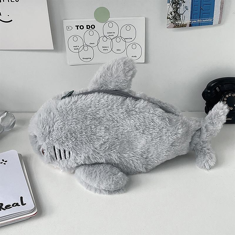 Product Introduction of Cá Mập Túi Đựng 1 Dễ Thương Sang Trọng Sinh Viên Văn Phòng Phẩm Đồ Dùng Học Tập Kawaii Phong Cách Túi Đựng Văn Phòng Phẩm 25