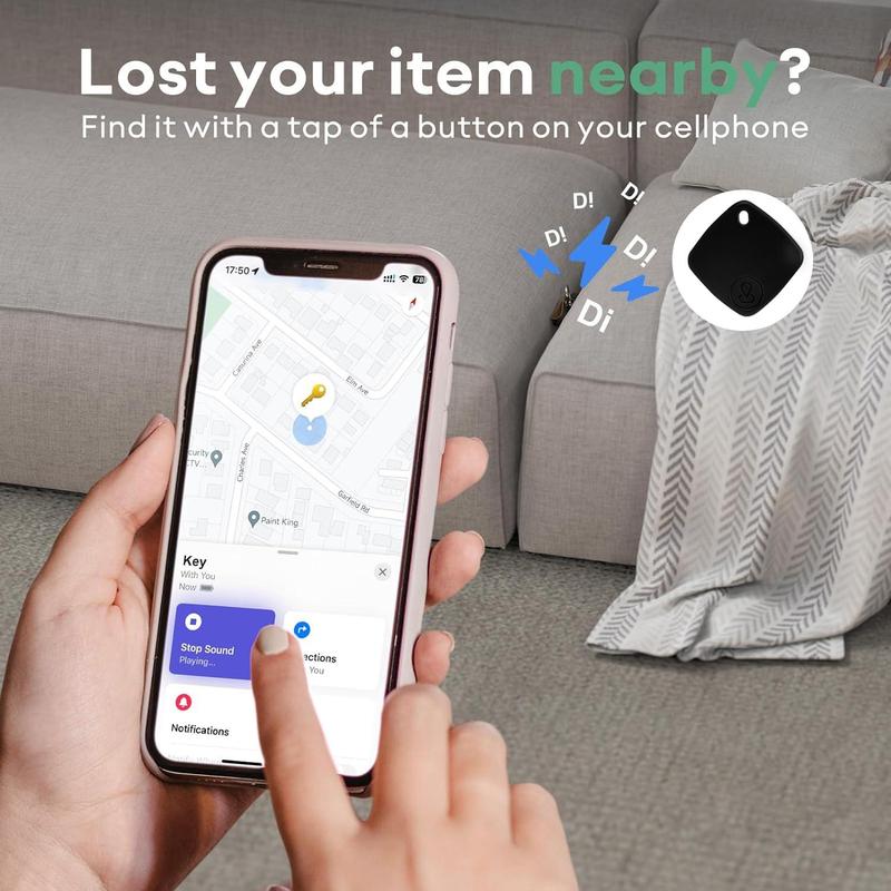 Product Introduction of Smart Tracker Item Finder, 1 Count Smart Item Locator for Keys, Bags, Luggage, Pets, Anti-lost Locator, GPS Tracker for iOS 8