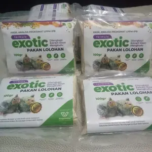 Formula Exotic bubur pakan lolohan burung 100gram