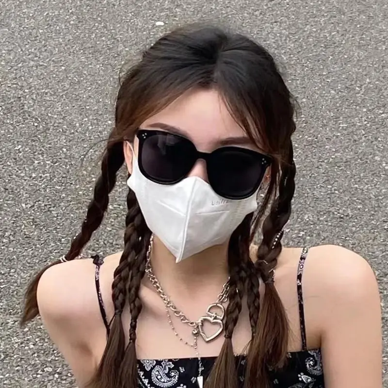 Kính Râm, Instafamous, Dành Cho Mặt Tròn Của Phụ Nữ, Khung Siêu Lớn, Vuông, Chống Tia Cực Tím, Mỏng, Phong Cách Cổ Điển Thích Hợp Cho Khuôn Mặt To Và Nam Giới, Thời Trang Women Titan
