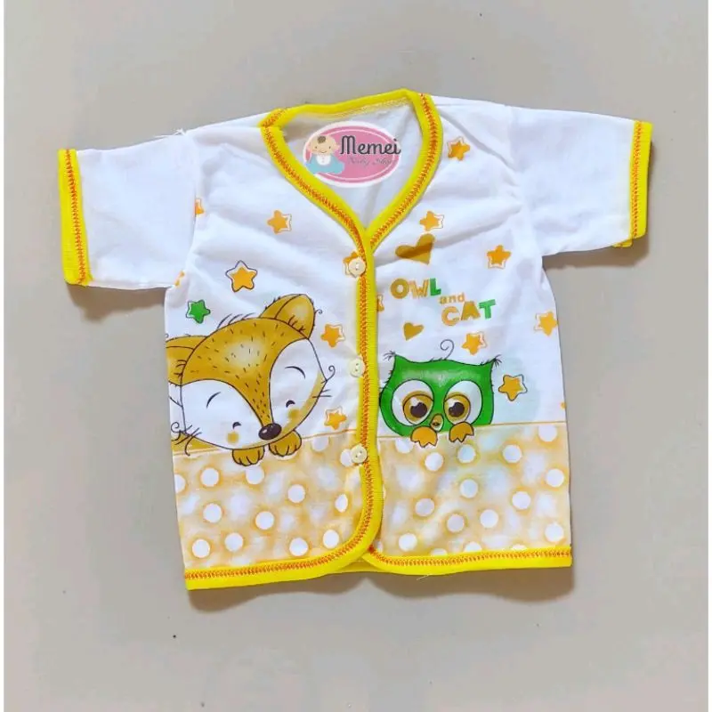 6 Baju Bayi PENDEK Katun Perlengkapan Bayi Lahir 1
