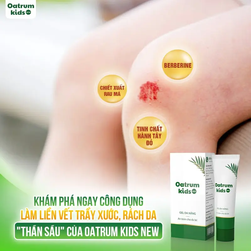 Gel đa năng Oatrum Kids an toàn cho da bé Trẻ sơ sinh Em bé Cho Bé 4