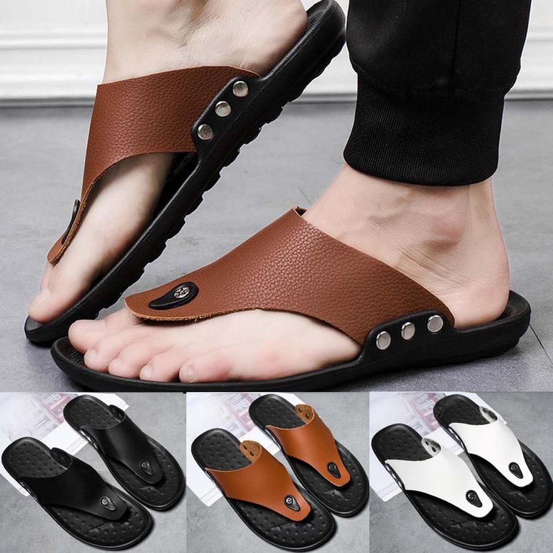 Dép Xỏ Ngón Mùa Hè Cho Nam, Dép Đi Biển, Dây Đeo Chữ T Thoải Mái, Thiết Kế Hở Ngón Chân, Dép, Thích Hợp Cho Mùa Hè 0