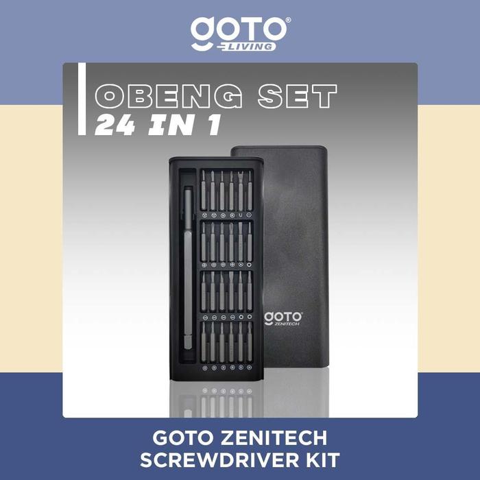 Gambar (Promo Terbatas) Goto [COD] Zenitech Screwdriver Obeng Kecil Magnet Set 25 in 1 Multifungsi dari Goto Living Kota Tangerang Tokopedia