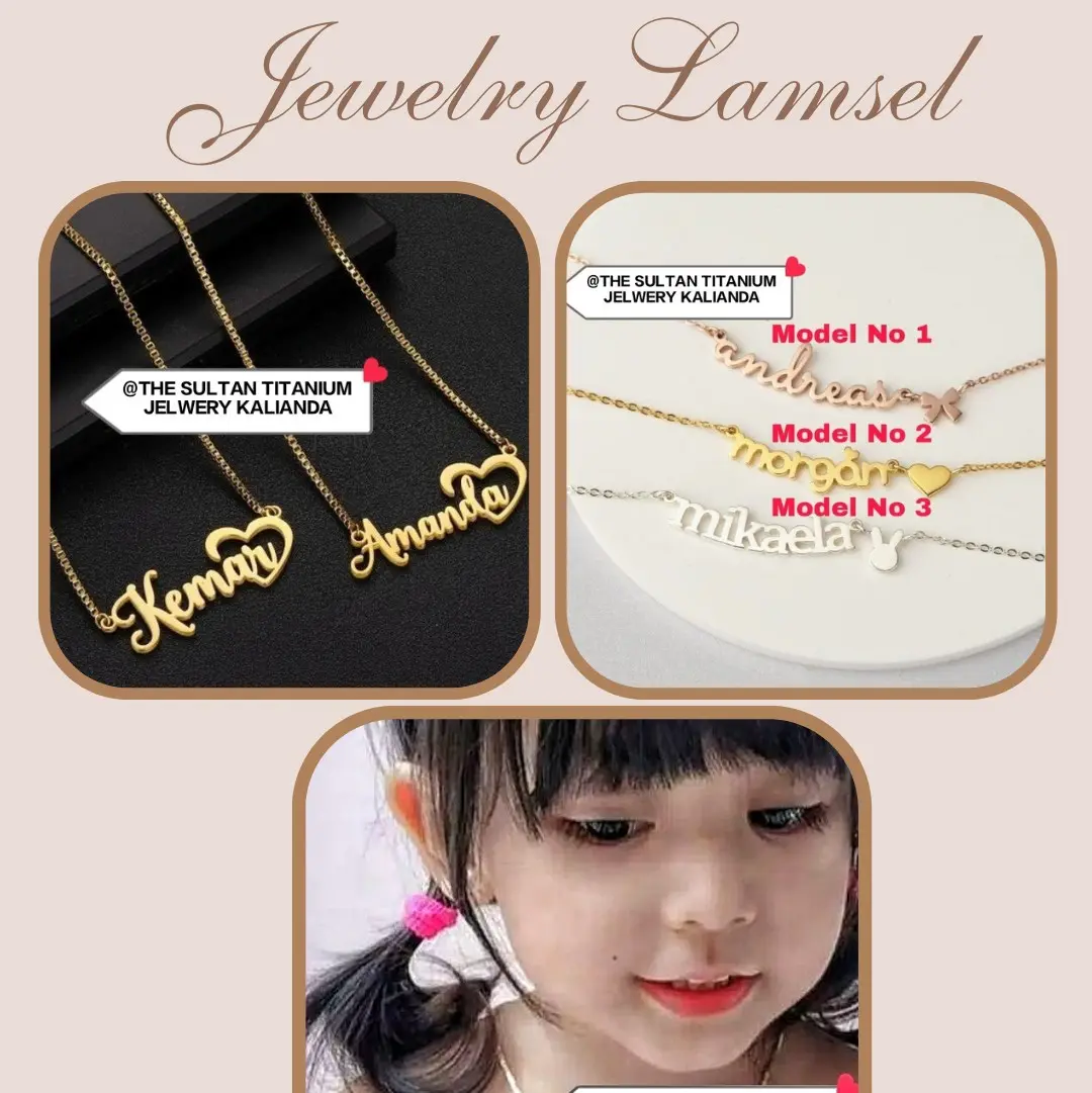 kalung nama dan gelang jelwery