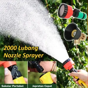 2000 Lubang Nozzle Sprayer Pertanian Adjustable Alat Penyiraman Serbaguna Taman Mist Sprayer Tanaman Bonsai Shower Nosel Alat Penyiram Bibit Artefak Penyiraman Taman Peralatan