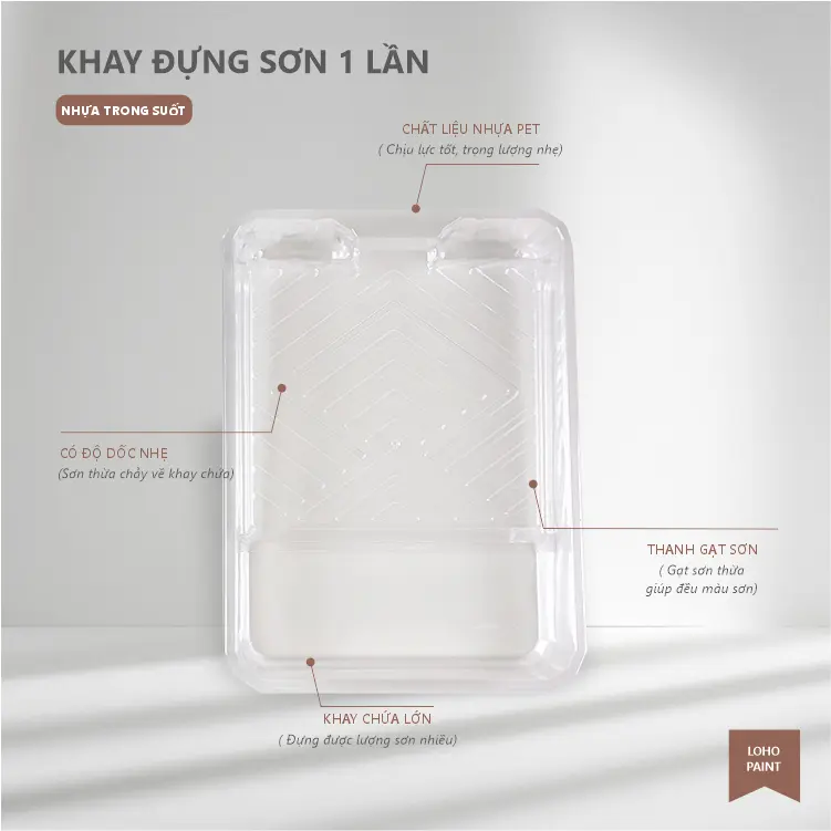 Combo 1 khay đựng sơn cứng và 3 khay sơn dùng 1 lần | Thiết kế đẹp mắt, dễ sử dung 5