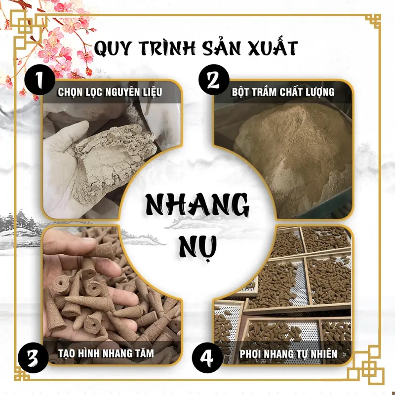 Nụ Trầm Ngọc Am Hà Giang 51 nụ, nụ trầm hương, ngọc am, nhang nụ, nhang thơm tự nhiên xông nhà 7
