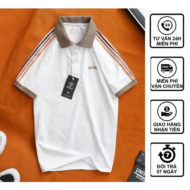 SALESINHNHAT POLO 21 Thể Thao Năng Động Áo Cổ Bẻ Thời Trang Tay Ngắn Menswear Nam Cotton Top Thun Shirt Ngắn Tay Có Cổ