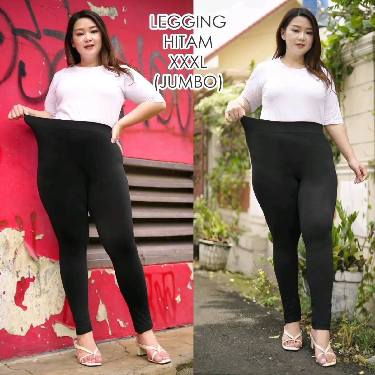 LEGGING PANJANG POLOS SUPER JUMBO HW IMPORT Basic Melar