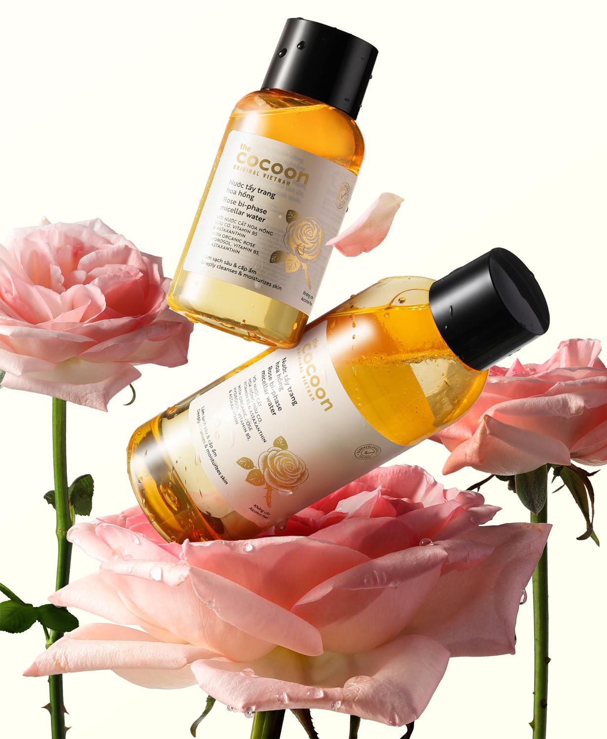 Hình ảnh Bigsize - Nước tẩy trang hoa hồng Cocoon tẩy sạch makeup & cấp ẩm 500ml 4