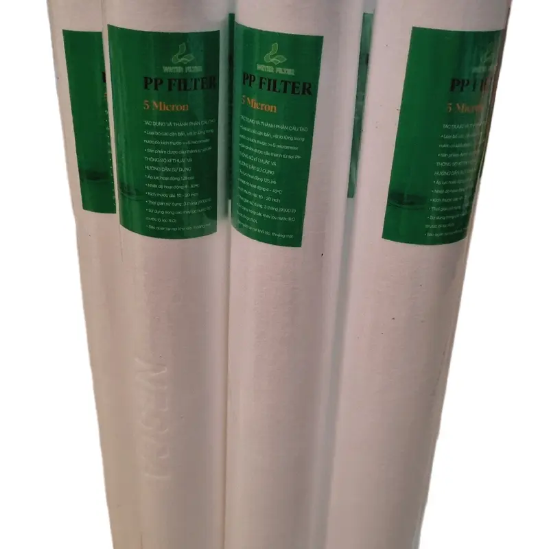 Combo 10 lõi lọc thô 20 inch lõi số 1, lõi lọc nước đầu nguồn thay cho cốc lọc 20inch ren 21 và 27 3