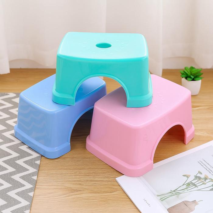 Gambar Kursi Bangku Jongkok Plastik Warna Pastel Korea Tebal  Anti Pecah Meteor WS  WARNA RANDOM - MN dari manolistore Kota Surabaya Tokopedia