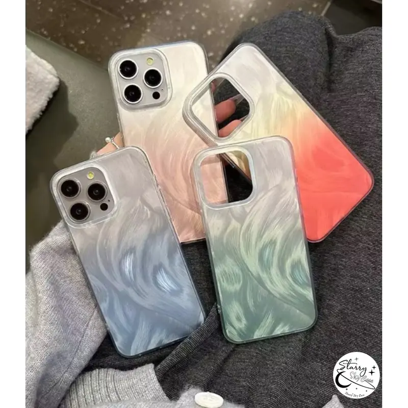 Untuk OPPO A54 A38 A58 A5s A16 A60 A15 A77 A17 A5s A12 A55 A7 A57 A18 A78 A53 A3s A9 A31 A5 A76 A3s A52 A53 A16K A74 A98 A79 Reno 12F 5 10 8T 6 Sarung Ponsel TPU Kepribadian Sederhana Mode Benang Bulu Mewah 5