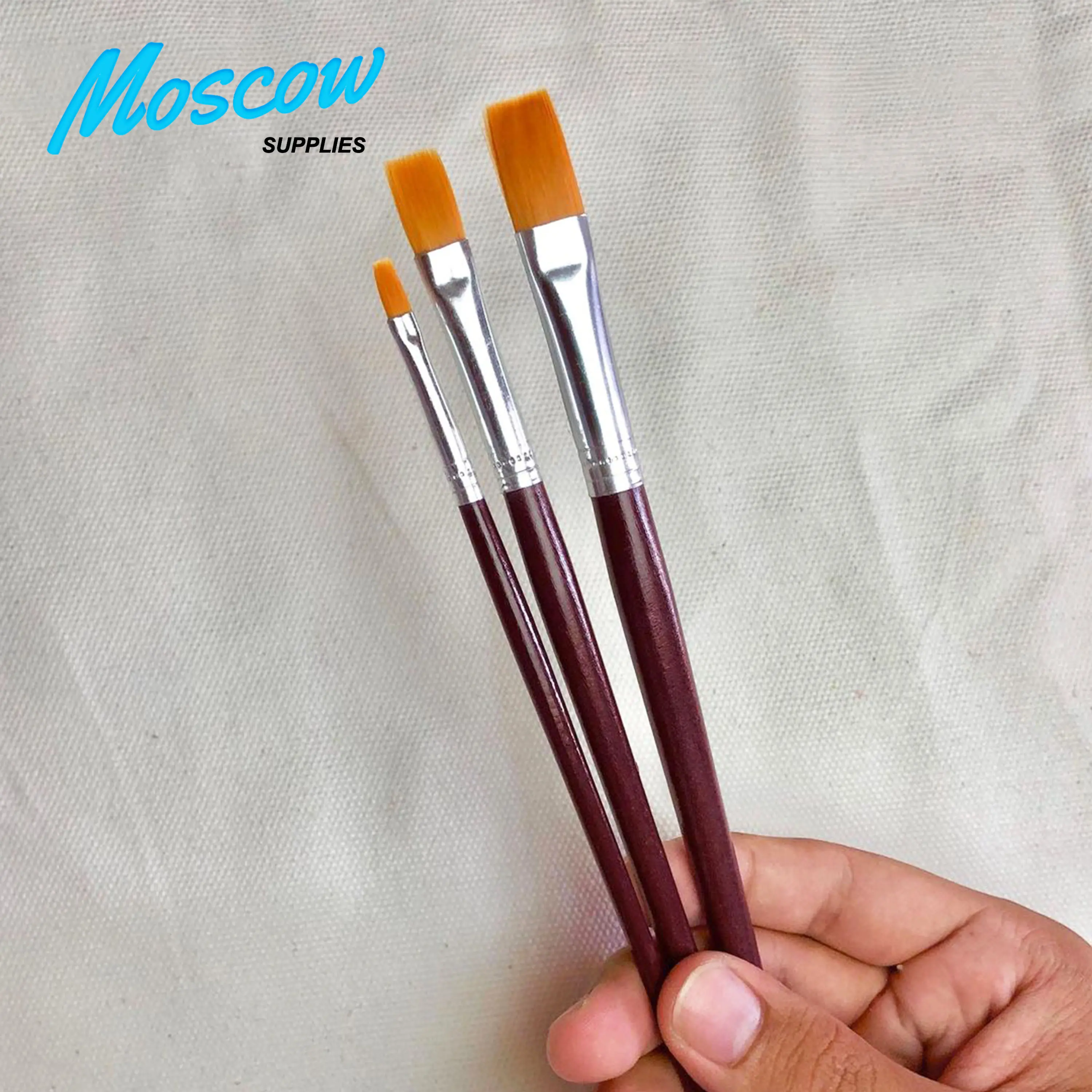Kuas lukis Flat set isi 3