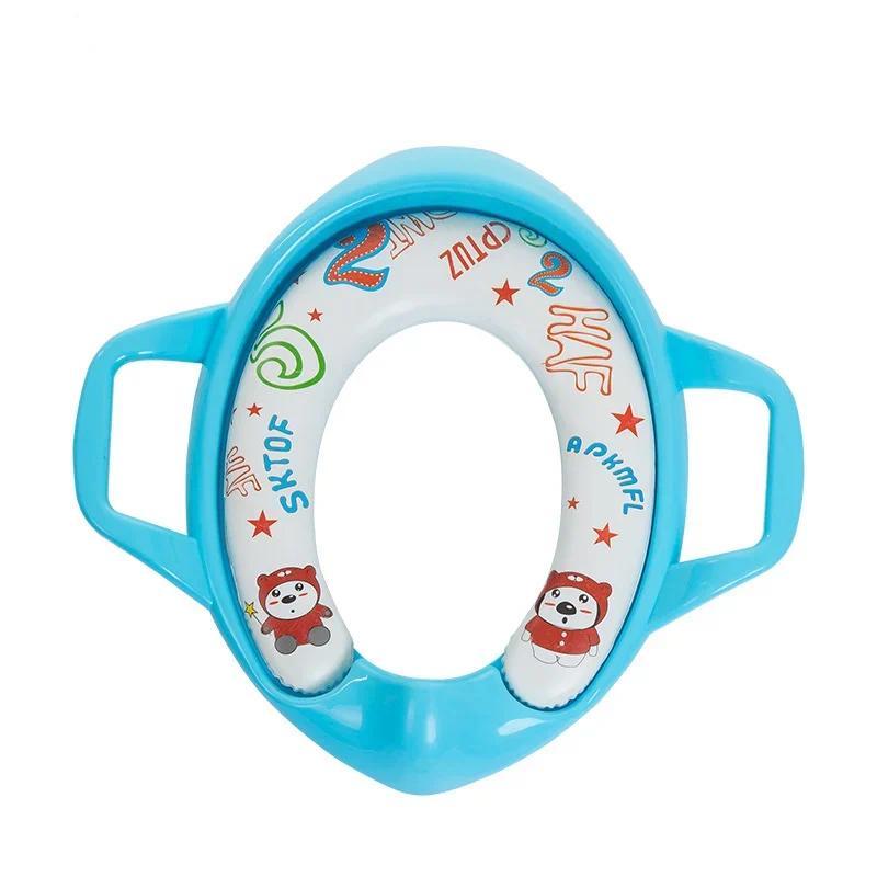 Product Introduction of Baby Soft Toilet Training Padded Kids Baby Toilet Safety Seats  with Handles Children Urinal Cushion Children Pot Chair Mat 4