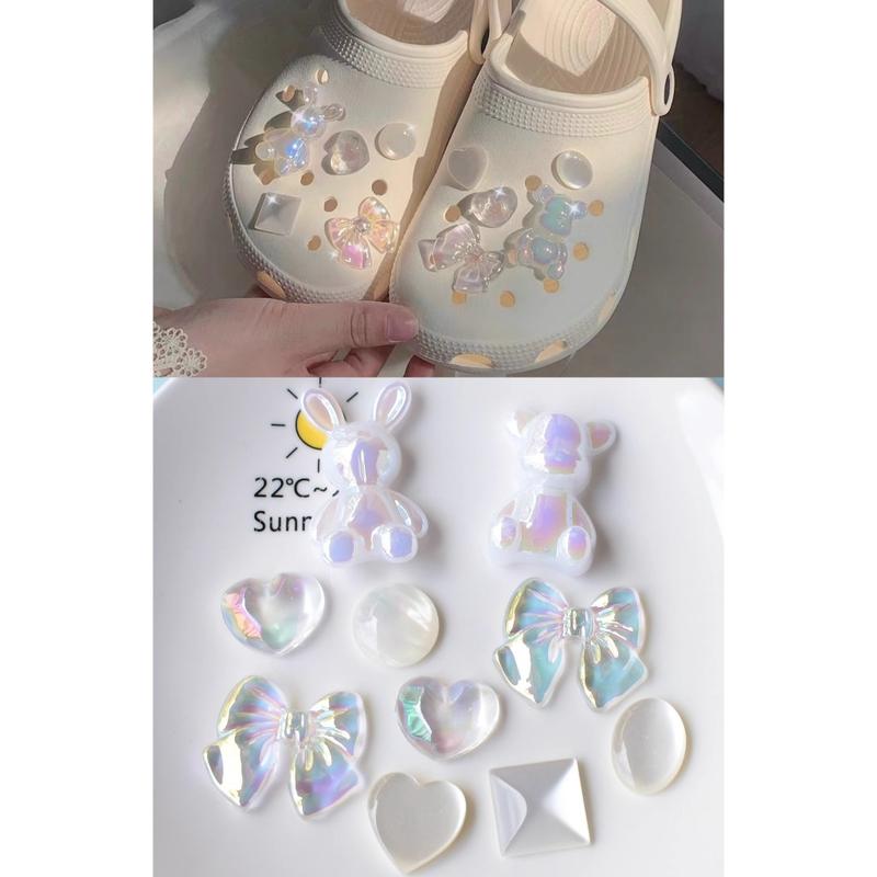 LSLS Aksesori Sandal DIY/Aksesoris Sandal Lucu Boneka Kartun/Bunga/Beruang/Anak Anjing 6