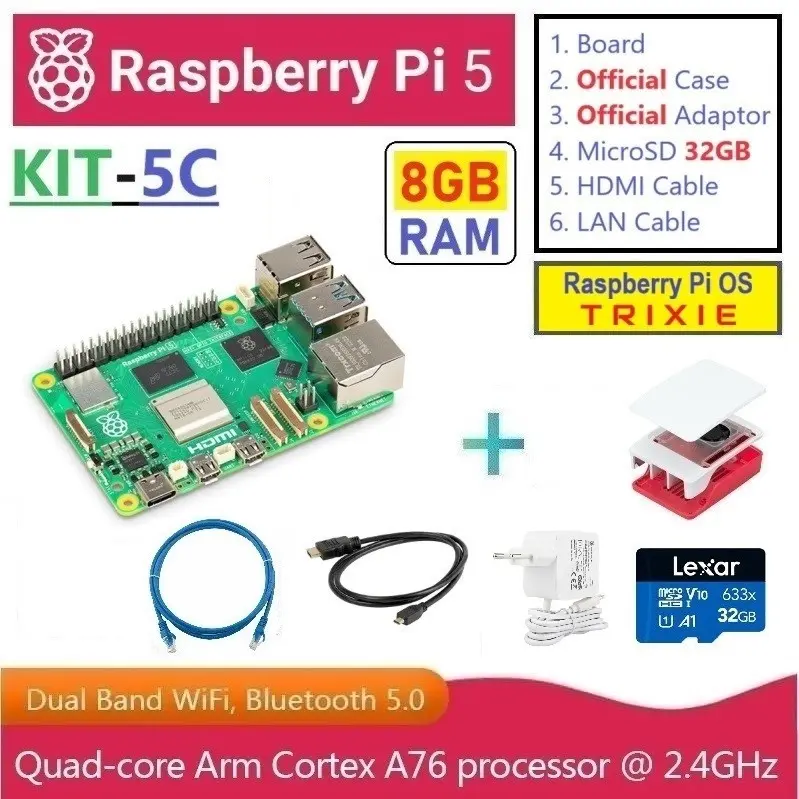 KIT-5C : Raspberry Pi 5 (8GB RAM) - Complete SET - Shop | Tokopedia