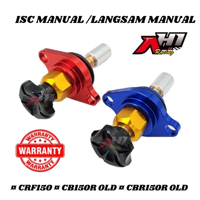 ISC IDLE SPEED CONTROL SETELAN LANGSAM MANUAL AEROX 155 NMAX VARIO BEAT SCOOPY SONIC CB150 CBR 150 PCX ADV CBR NINJA 250 XEON RC MIO M3 MIO J MIO GT XRIDE FINO FI XEON GSX 150 SATRIA FU Fi CRF SUPRA GTR 150 ISC THROTTLE BODY AH1 RACING 5