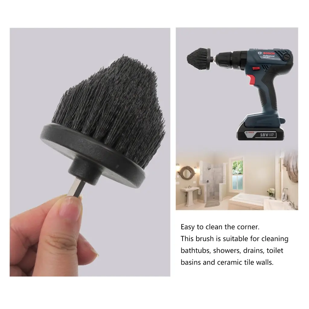 Heavy Duty Electric Scrub Brush for Tough Stains Bathrooms Toilets Tiles 2.5inch