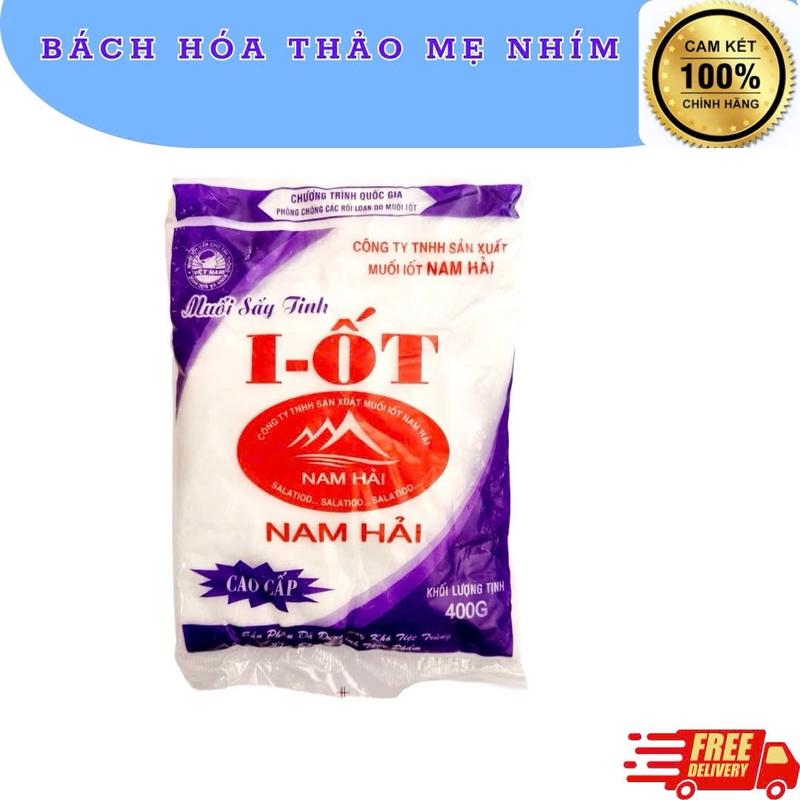 MUỐI IOT MUỐI SẤY TINH GÓI 400G 0