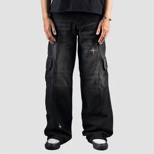EVILSPIRIT DENIM PANTS - TROXY WASHED UNISEX Baggy Celana Jeans Pria Panjang