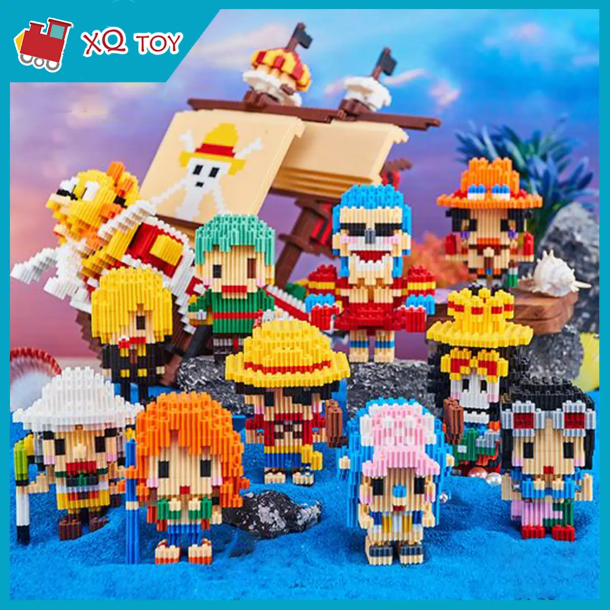 Toys Cute Block Mini Character Building Block Children's Education Game For Gift Girls Boys