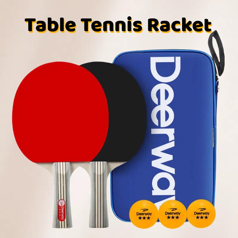 Table Tennis Racket Set Profesional Racket High Elasticity Sponge ...