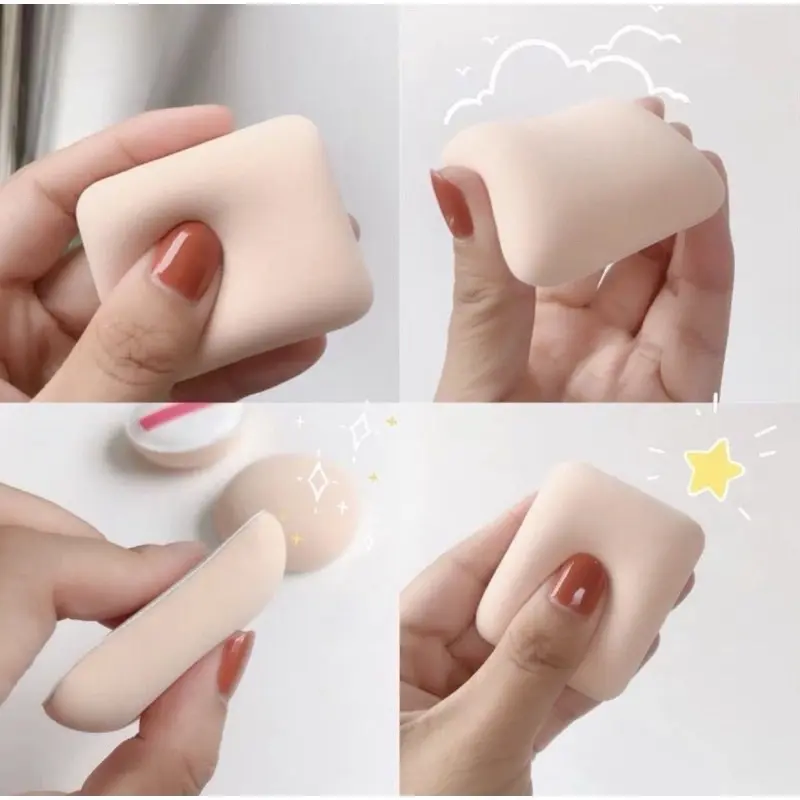 Sponge make up lembut spons cusion spons bedak tabur padat beauty powder puff foundation 7