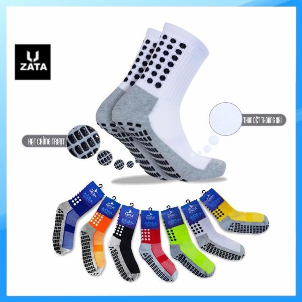  Tất đá bóng chống trượt cao cấp - Trắng - Sport vớ đá banh 