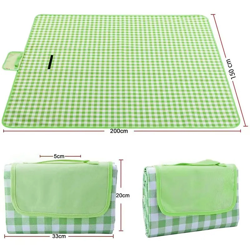 MAYY 3m*2m Tikar Piknik Murah Camping TeBal Waterproof Alas Kemah Outdoor Pantai / Tiker Tamasys Lebar Picnic Mat 5