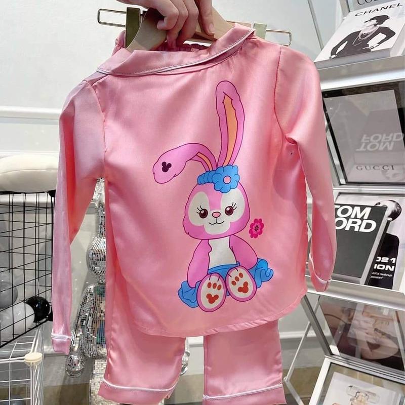 Bộ pijama lụa bé gái 15-30kg 3
