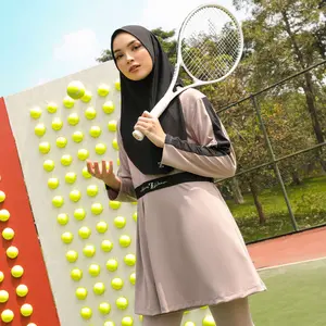 Athletics Pleated Dress Dusty Pink Active ZS