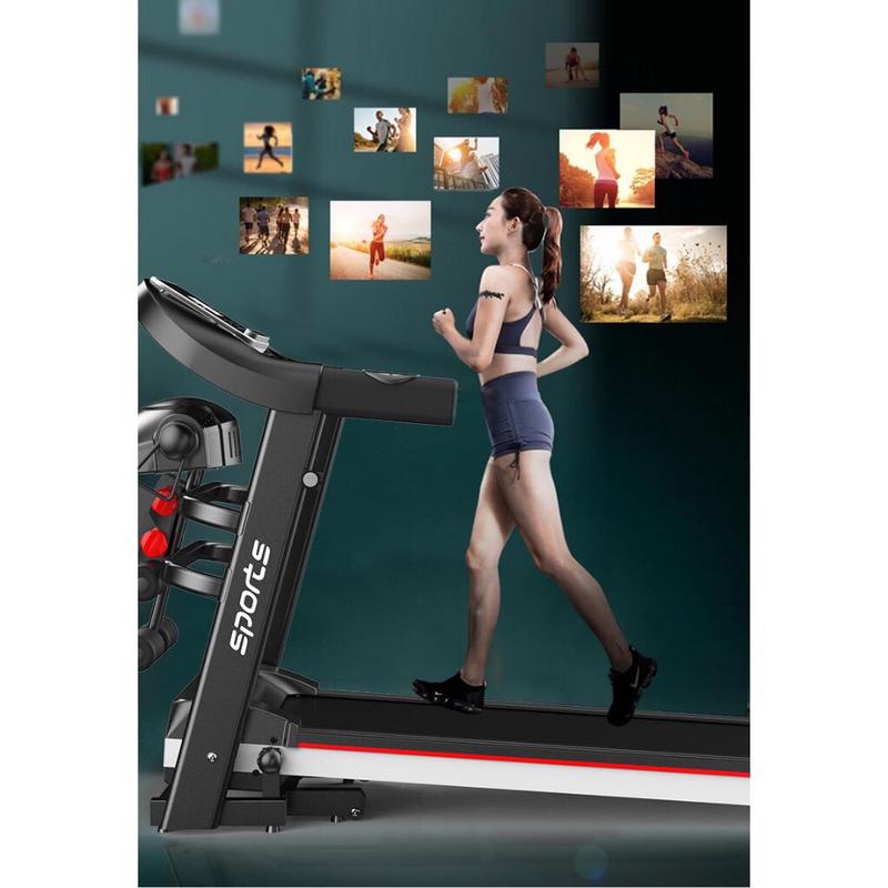 Product Introduction of Máy chạy bộ đa năng A7AB SPORT, kèm đai massage và tạ tay. máy  chạy phd tại nhà Tập Gym đi may chay bo tai nha thể dục 29