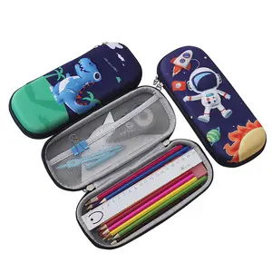 KOTAK PENSIL 3D ANAK SEKOLAH FASHION KARTUN plastik stationery