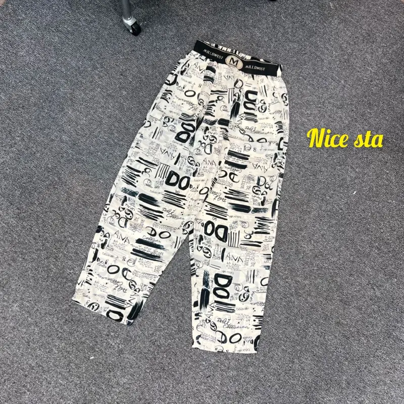 Quần Baggy mặc hè vải lụa Hàn Mango đẹp sai (40_68kg) - BST Xuân hè 0