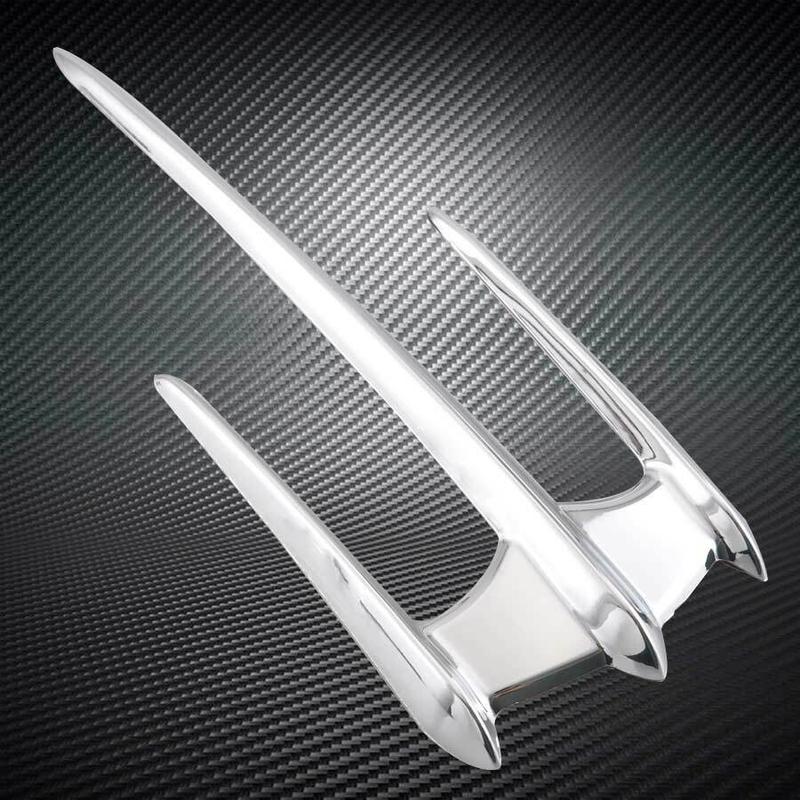 Motorcycle ABS Front Fender Lid Trim Mudguard Tip Accent For Yamaha XVS650/1100/1300 V-Star, XV1600/1700 Road Star, XV1900 Stratoliner/Roadliner; Honda VTX 1300/1800, Goldwing GL1800 F6B 5